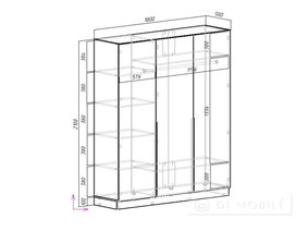 Cabinet pliant "City C-16" 1800 mm
