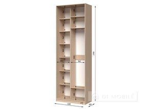 Dulap "E-Line" SHK.1.1 1000 mm cu bar/microlift și rafturi