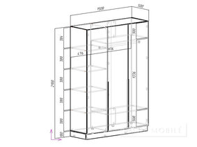 Cabinet pliant "City C-16" 1500 mm
