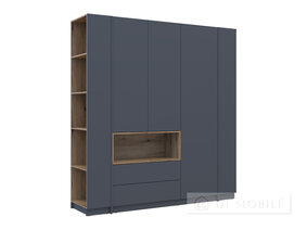 Cabinet de îmbrăcăminte cu nișă și raft "Dale" 3 chipboard