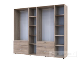 Set de dulapuri pentru haine "Gelar" 2 + 4 chipboard