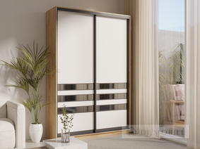 Dulap cu două uşi "E-Line" ShK 2.3 1400 mm cu barbell / microlift