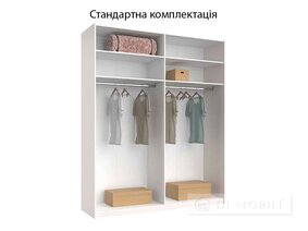 Шкаф-купе "Лори" 2,0х2,4м дверь глянец кашемир/зеркало