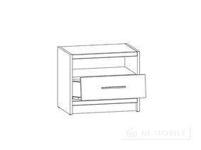 Тумба прикроватная KOM1S "Опен"