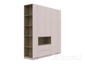 Cabinet de îmbrăcăminte cu nișă și raft "Dale" 3 chipboard