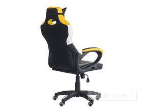 Fotoliu „VR Racer Dexter Jolt” (negru/galben)