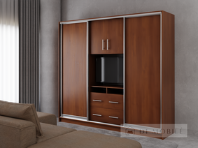 Garderoba "Omega-1" 2400 mm cu nișă TV