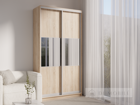 Dulap cu două uşi "E-Line" ShK.1.2 1100 mm cu rafturi