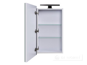 Dulap cu oglindă în baie "Runa Negru 41"