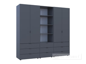 Dulap pentru haine "Gelar" 2 + 2 DSP cu cutie creion