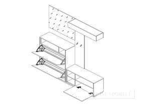 Mobilier pentru hol „Heidi”