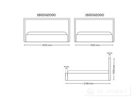 Кровать "Тиана" подъемная с каркасом.