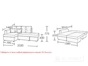 Couch colț "Domino"