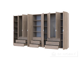 Dulap pentru haine "Gelar" 4 + 4 DSP cu cutie de creioane
