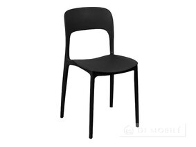 Rolf negru din plastic Scaun negru