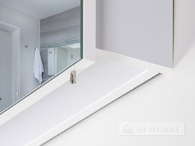 Dulap cu oglindă în baie "Runa Negru 41"