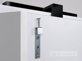 Dulap cu oglindă în baie "Runa Negru 41"