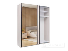 Шкаф-купе "Лори" 2,0х2,4м дверь глянец кашемир/зеркало