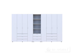 Dulap pentru haine "Gelar" 4 + 4 DSP cu cutie de creioane
