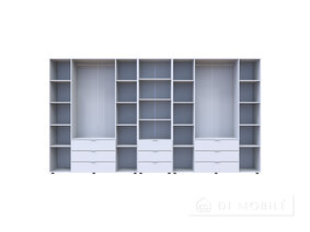 Dulap pentru haine "Gelar" 4 + 4 DSP cu cutie de creioane