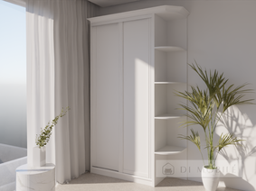 Cabinet coupe "Rome Venetiano" 1000 mm serie cu 2 uşi WT White