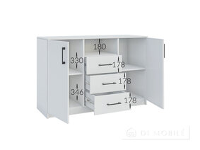 Комод К120/80/3Ш+2Д