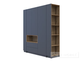 Cabinet de îmbrăcăminte cu nișă și raft "Dale" 3 chipboard