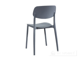 Scaun negru de plastic Joy