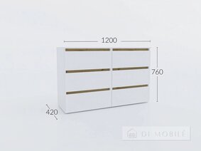 Комод К 760/1200/2 (3Ш) "Идея"