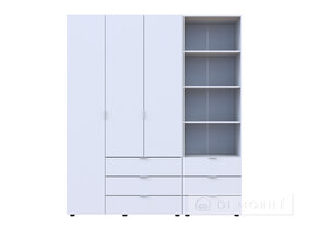 Dulap pentru haine "Gelar" 3DSP cu cutie creion