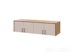 Dulap pentru haine cu oglindă și mezanin "Rondy" 4DSP