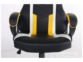 Fotoliu „VR Racer Dexter Jolt” (negru/galben)