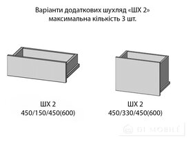 Шкаф-купе трехдверный "E-Line" ШК 3.3 2000 мм