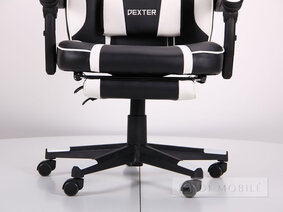 Кресло "VR Racer Dexter Vector" Черный / Белый