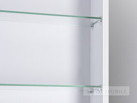 Dulap cu oglindă în baie "Runa Negru 41"