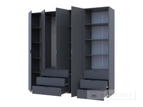 Шкаф для одежды "Гелар" 4ДСП с пеналом