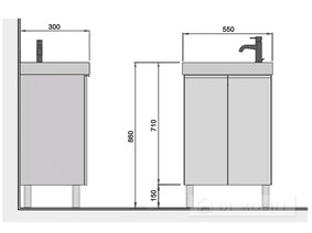 PERR-55-U Dana 55 chiuvetă