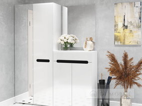 Comodă „Bianco” 2 uși, 1 sertar