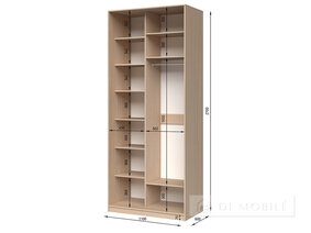Dulap cu două uşi "E-Line" ShK.1.1 1100 mm