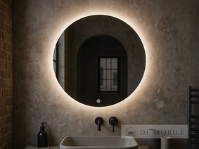 Oglindă rotundă cu iluminare de fundal