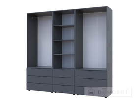 Dulap pentru haine "Gelar" 2 + 2 DSP cu cutie creion
