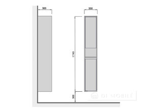 Dulap de baie "P-33" Oslo Loft