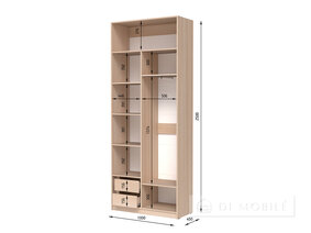 Cabinet pliant "Shr-2 ASH" 1000 mm