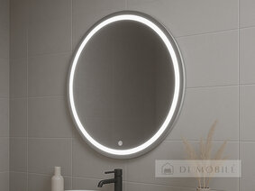 Oglindă rotundă cu iluminare de fundal