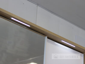 Coupe dulap "Moon" 150x212x62 cm 2 usi cu backlit Mat Lava