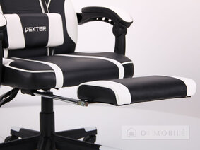 Кресло "VR Racer Dexter Vector" Черный / Белый