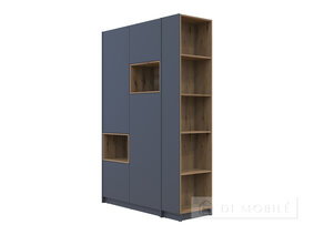 Cabinet de îmbrăcăminte cu nișă și raft "Dale" 2 chipboard
