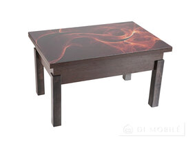 Стол-трансформер "Флай" со стеклом