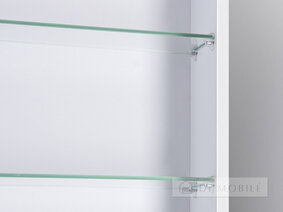 Dulap cu oglindă în baie "Runa Negru 54"