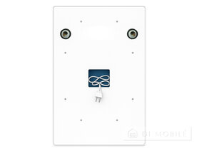 Oglindă rotundă cu fundal și iluminat frontal